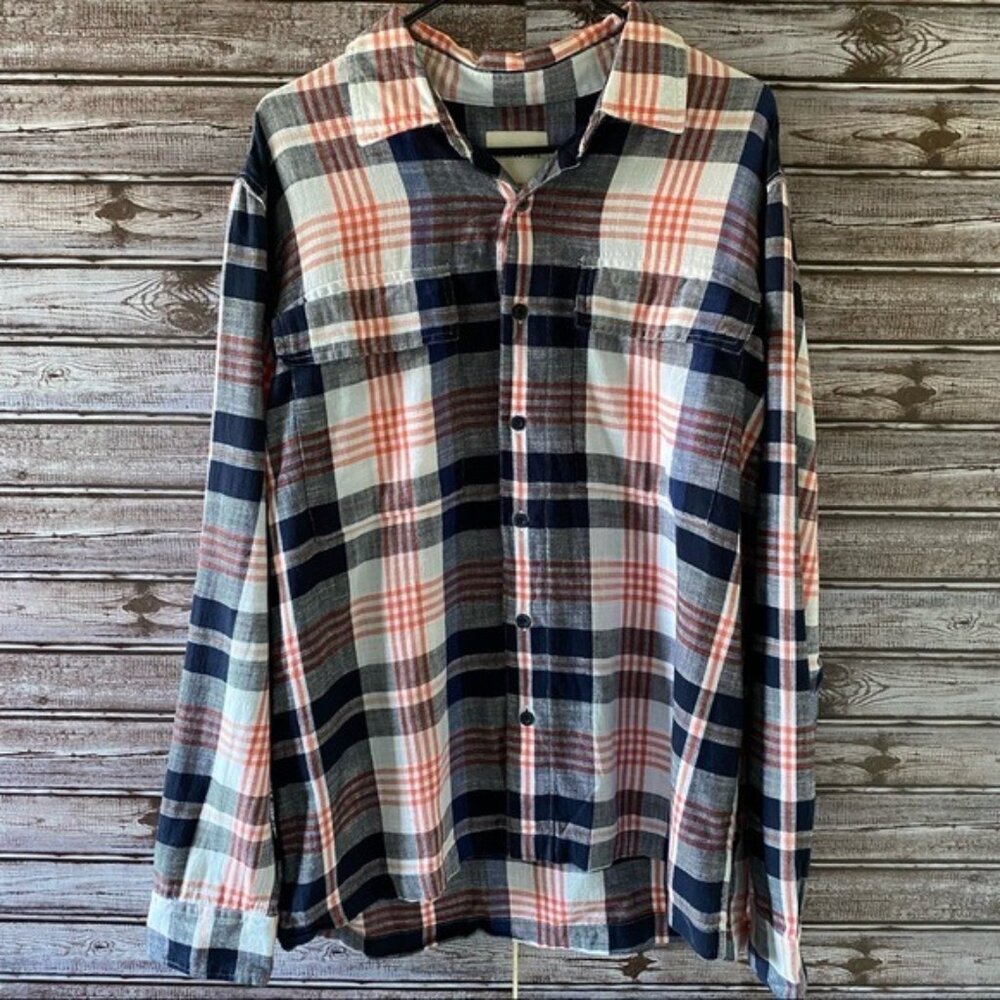 NWT American Eagle Men's Long-Sleeved Button-Down Shirt Size L